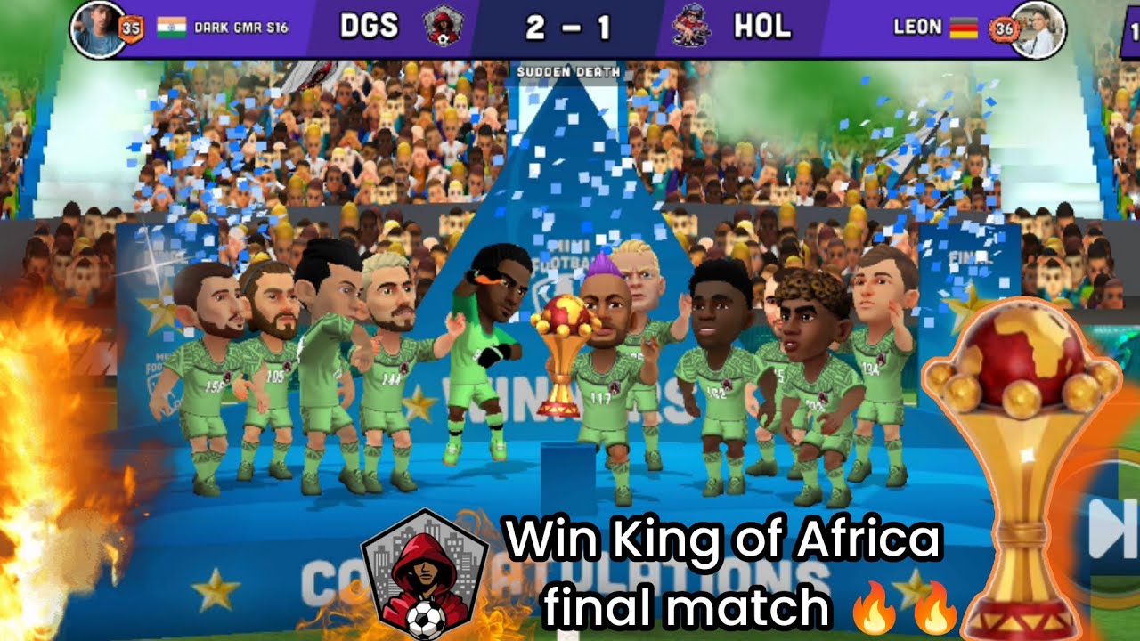 Win King of Africa final match🏆🏆🔥#mini football #trending #football #gaming #DARK GMR S16 YT 🥅⚽⚽....