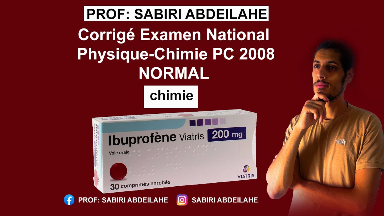 Corrigé Examen National Physique-Chimie PC 2008 normale partie(chimie )