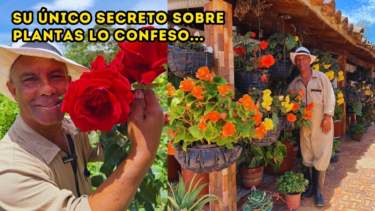 León tiene un increíble JARDÍN, y le gusta compartir sus mejores secretos sobre PLANTAS |AP