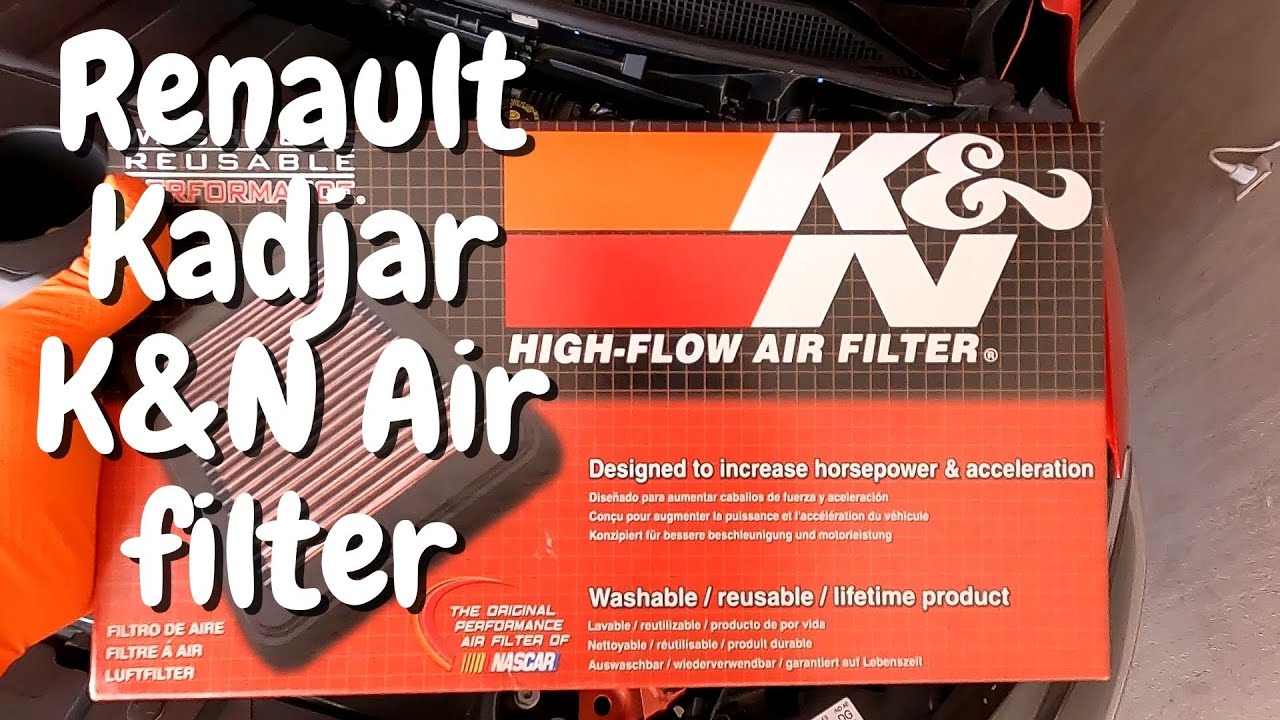 Renault Kadjar Kn air filter installation | Tutorial