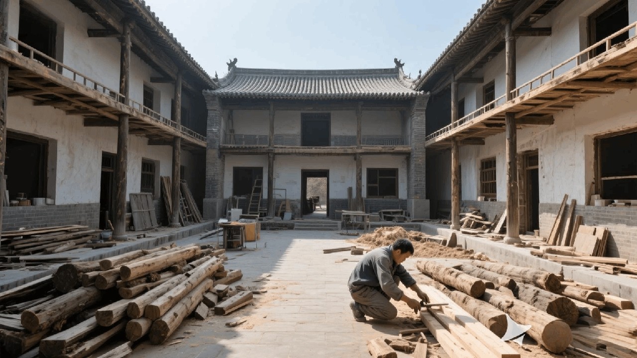 The young man spent a month transforming his kitchen into a brand new Chinese style.