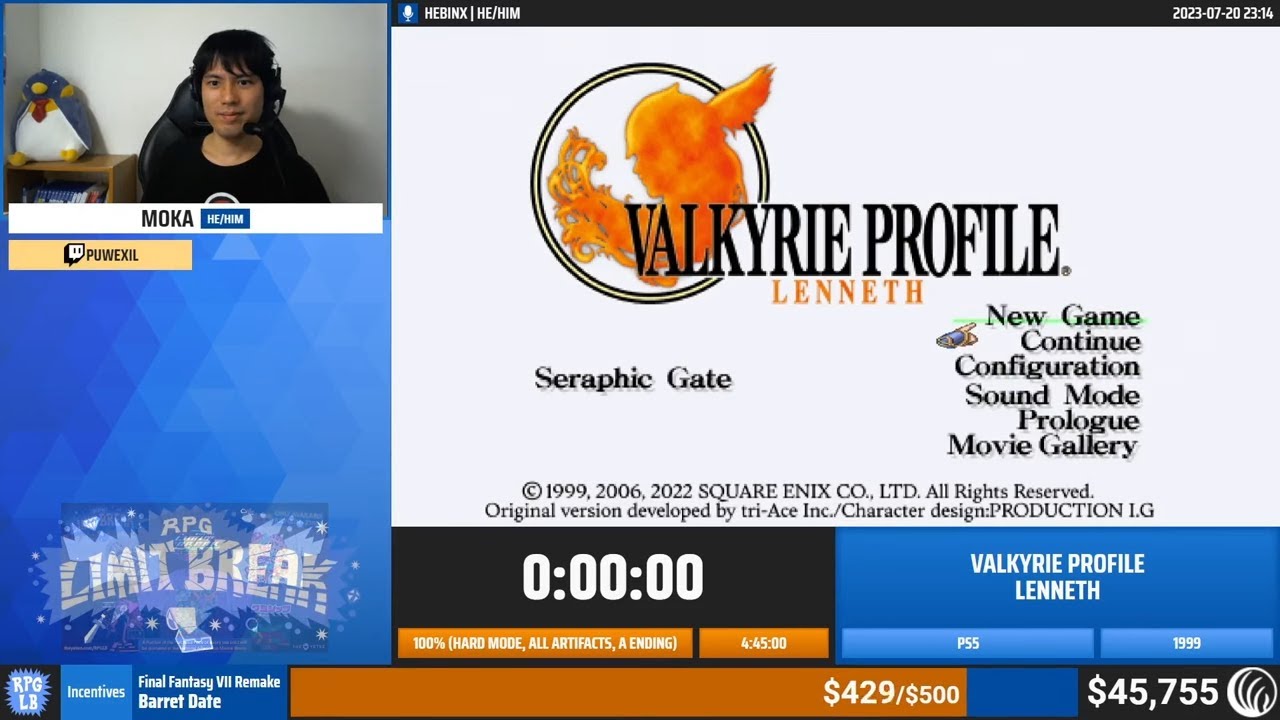 Valkyrie Profile: Lenneth (100%) by Moka - RPG Limit Break 2023