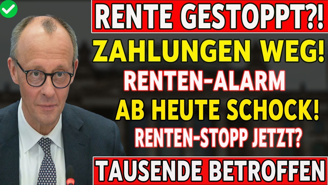⚠️ Renten-ALARM JETZT | Ab heute gestrichen | Diese Rentner sind betroffen