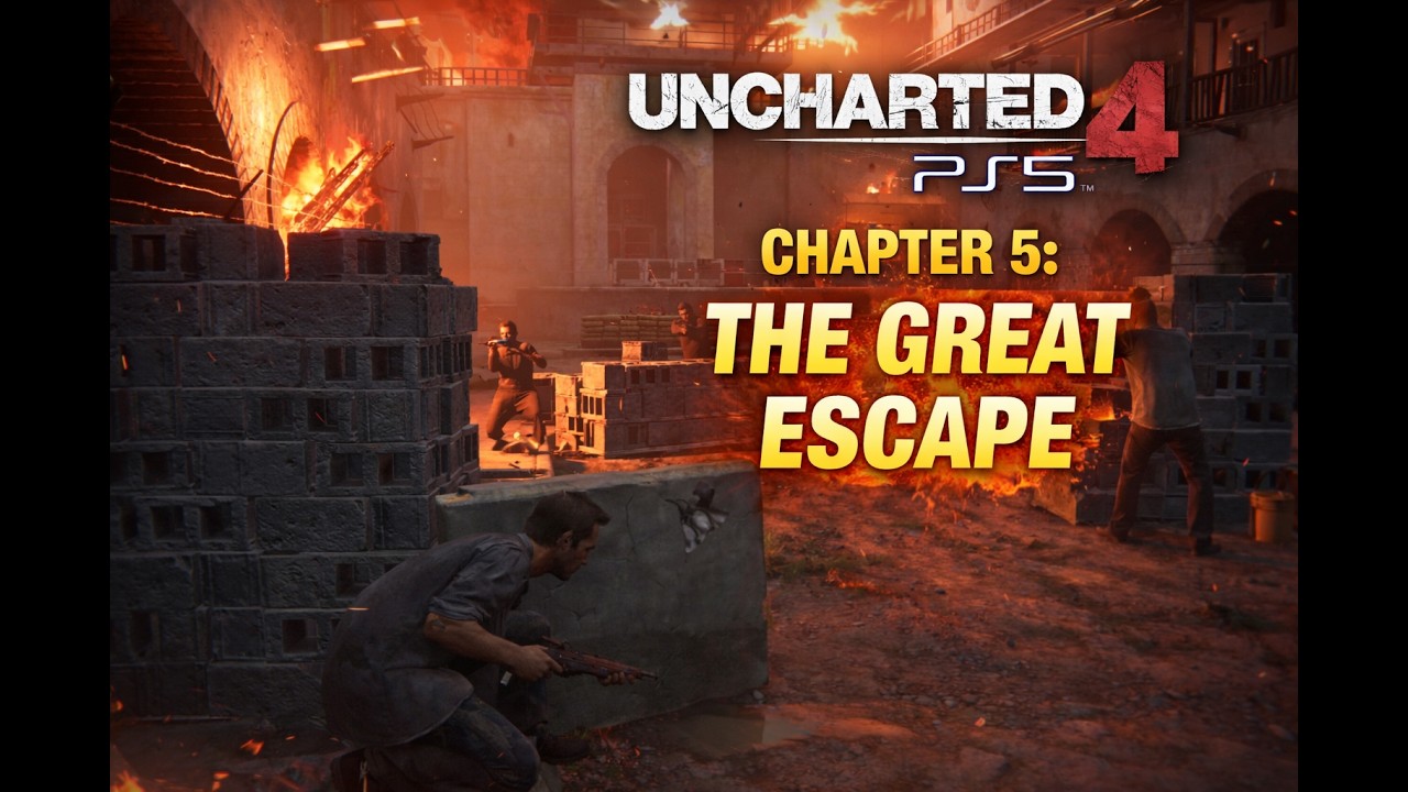 Uncharted 4 A Thief's End -  Full Chapter 5 THE GREAT ESCAPE 🔥 Epic Gameplay! #uncharted4 #ps5