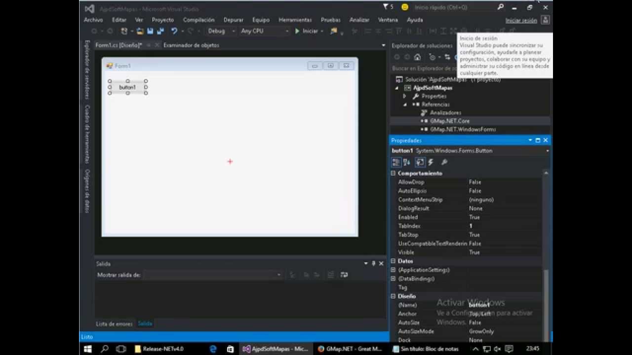 Insertar mapa geográfico Visual Studio  NET C# gratuito