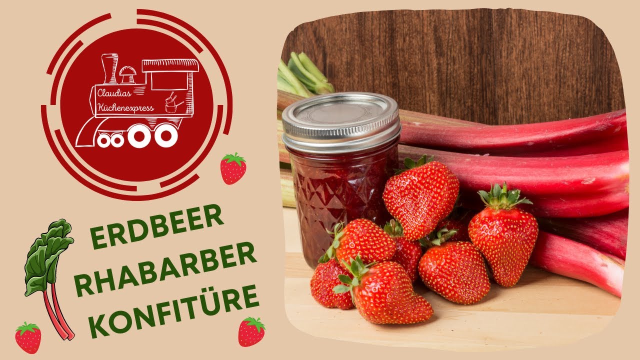 🍓 ERDBEER-RHABARBER-KONFITÜRE 😍 Thermomix® TM6,TM5, TM31