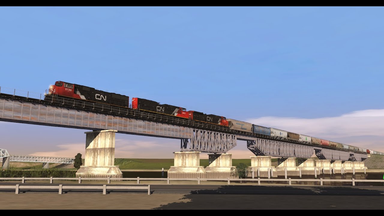 Trainz Runby: Early Evening CN Grainer