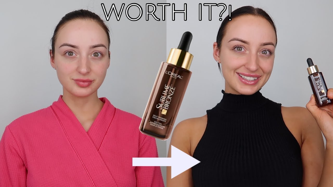 L'Oreal Paris Sublime Bronze Self Tanning Facial Drops Honest Review + Demo + First Impression