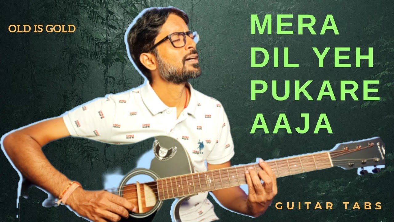 Mera Dil Yah Pukare Aaja ll 😱ll Trending Song ll Guitar Lesson With Guitar Tabs ll