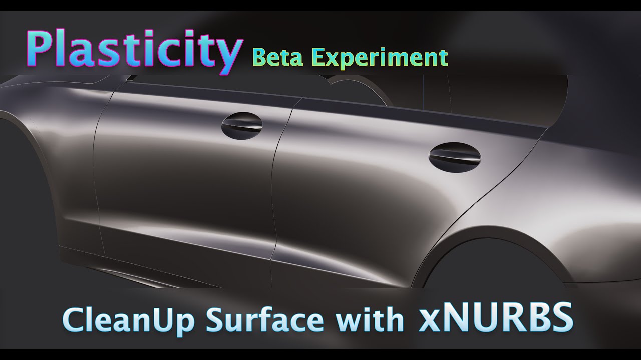 xNURBS in Plasticity 3D (v24.0.0-beta.24) | Surface Repair (CleanUp) using xNURBS