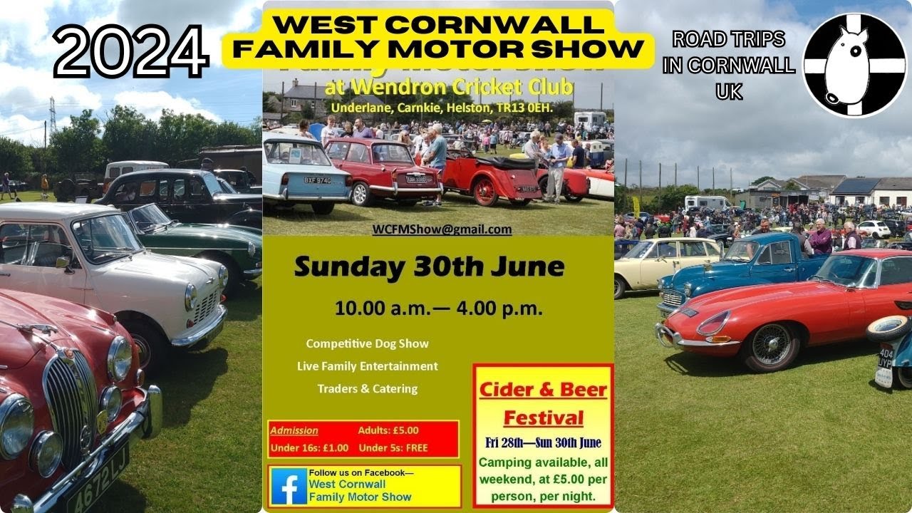 West Cornwall Family Motor show 2024 Wendron Cricket Club