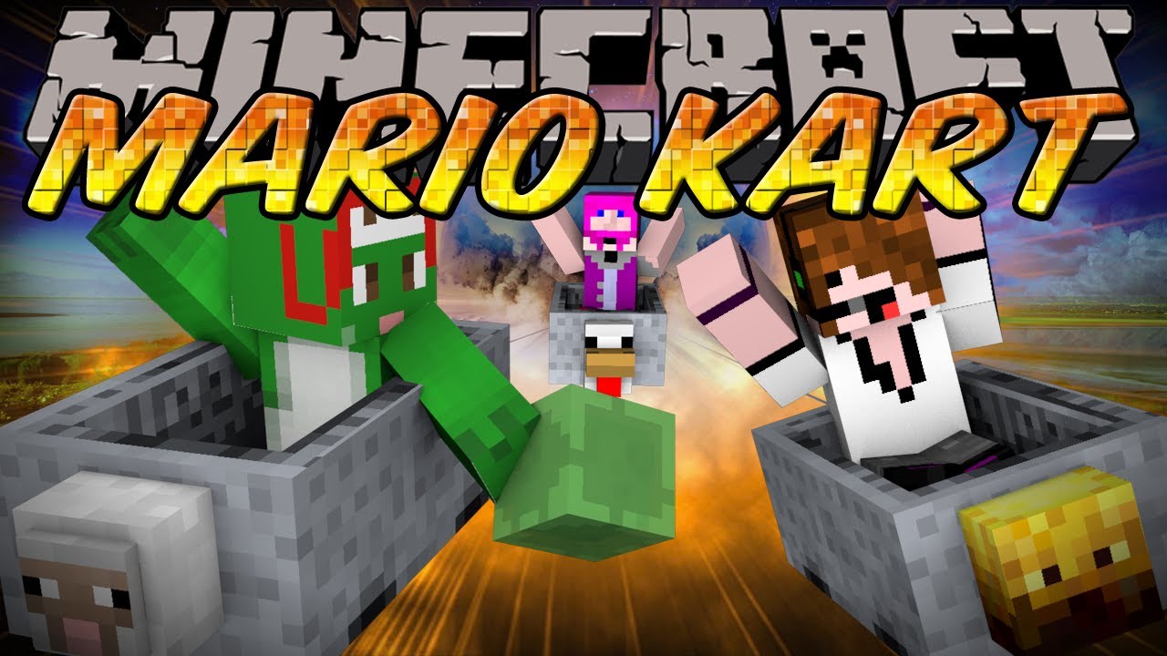 Minecraft Mini-Game : MARIO KART w/ Deadlox & Kkcomics!