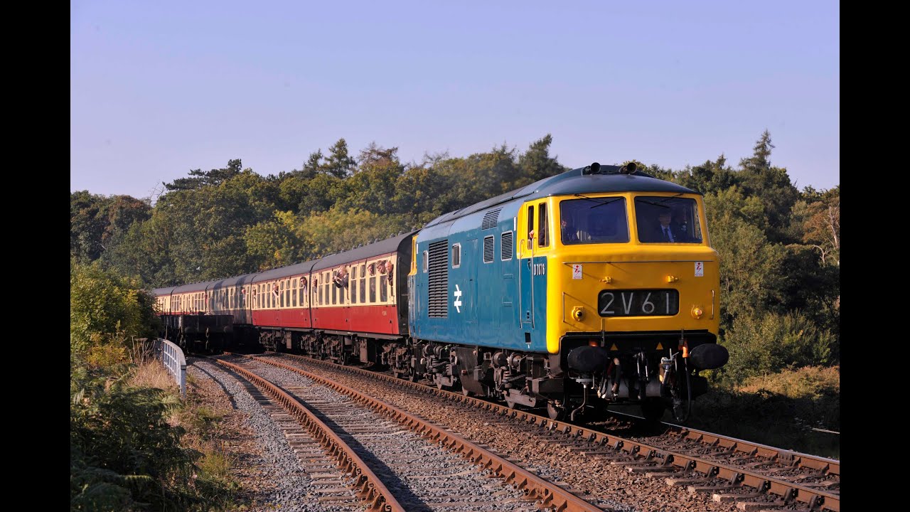 CLASS 35 HYMEK D7076 AT WORK ON THE SEVERN VALLEY RAILWAY