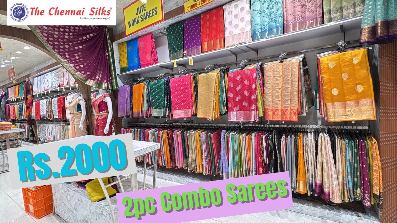 Коллекция комбинированных сари Chennai Silks Pongal | Свадебные шелковые изделия | Чистый шелк и ...