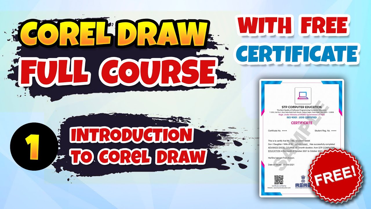 Introduction To Corel Draw - Corel Draw Full Course | Ch - 1