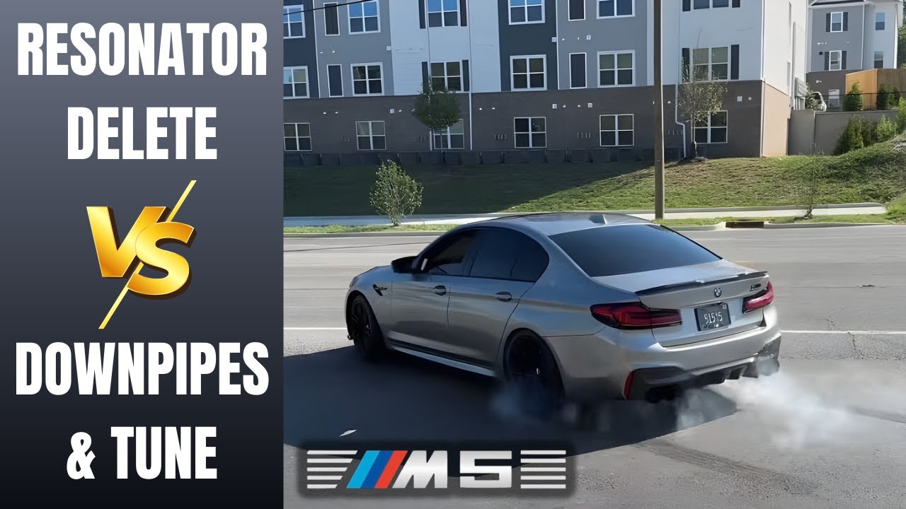 BMW M5 F90 4.4L Twin Turbo V8: Выпускные трубы против удаления резонатора!