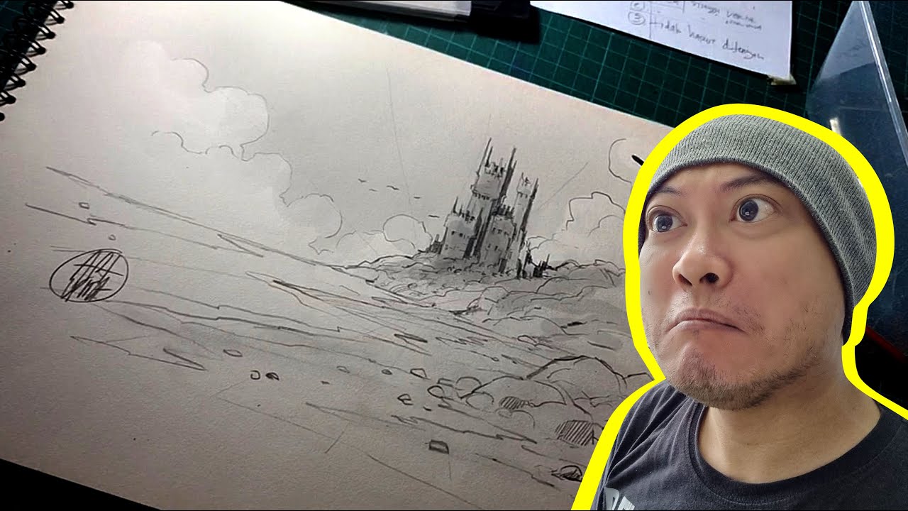 3 RAHASIA MENGGAMBAR PERSPEKTIF 1 TITIK HILANG