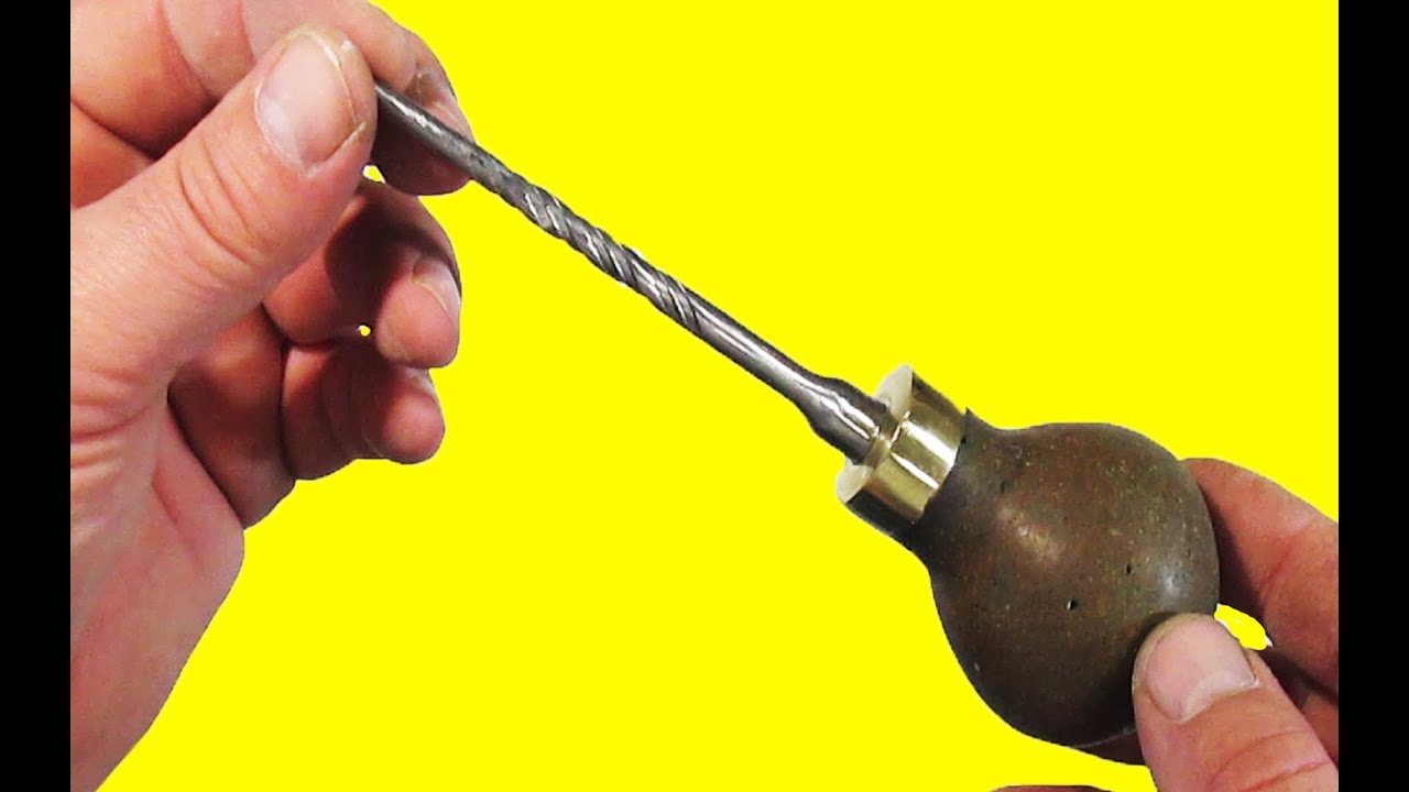 Making a Birdcage Awl from an old drill bit / woodworking