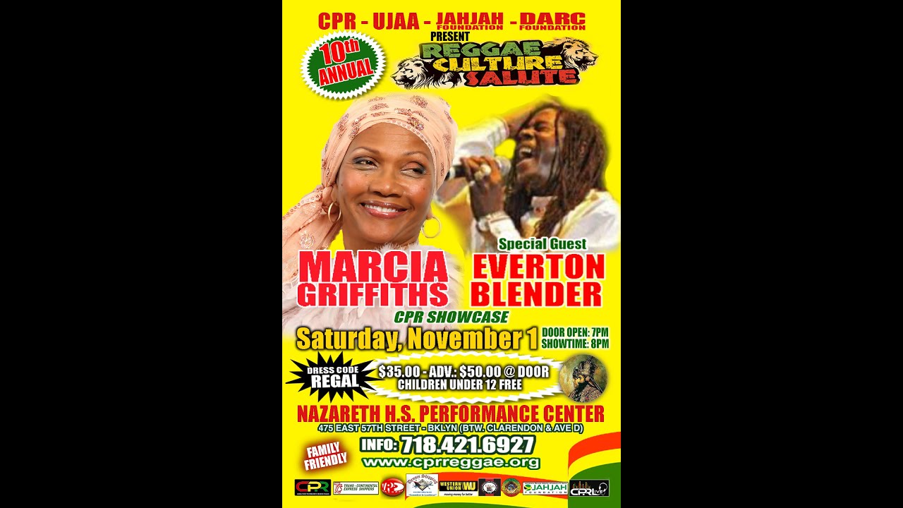 REGGAE CULTURE SALUTE - SAT NOV 1 2014 (BROOKLYN, NY) *PROMO*