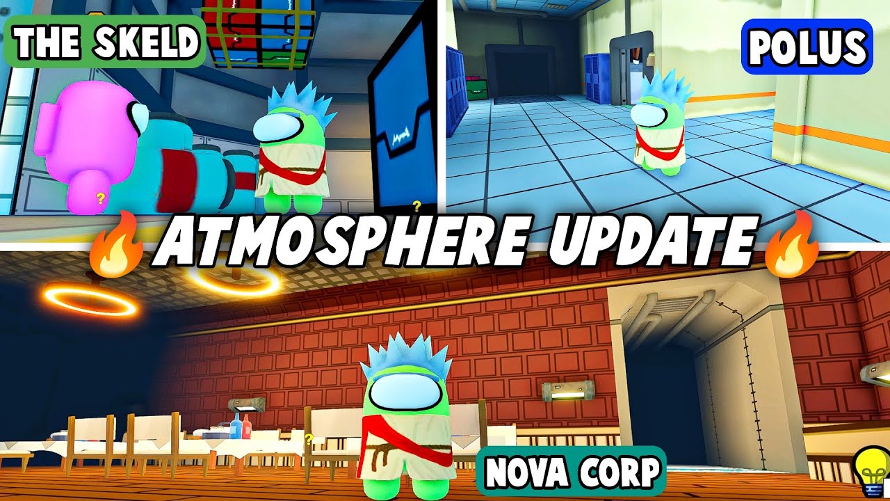 Among us -  Imposters & Roles 🔥 ATMOSPHERE UPDATE 🔥 Gameplay Part 180 - Roblox