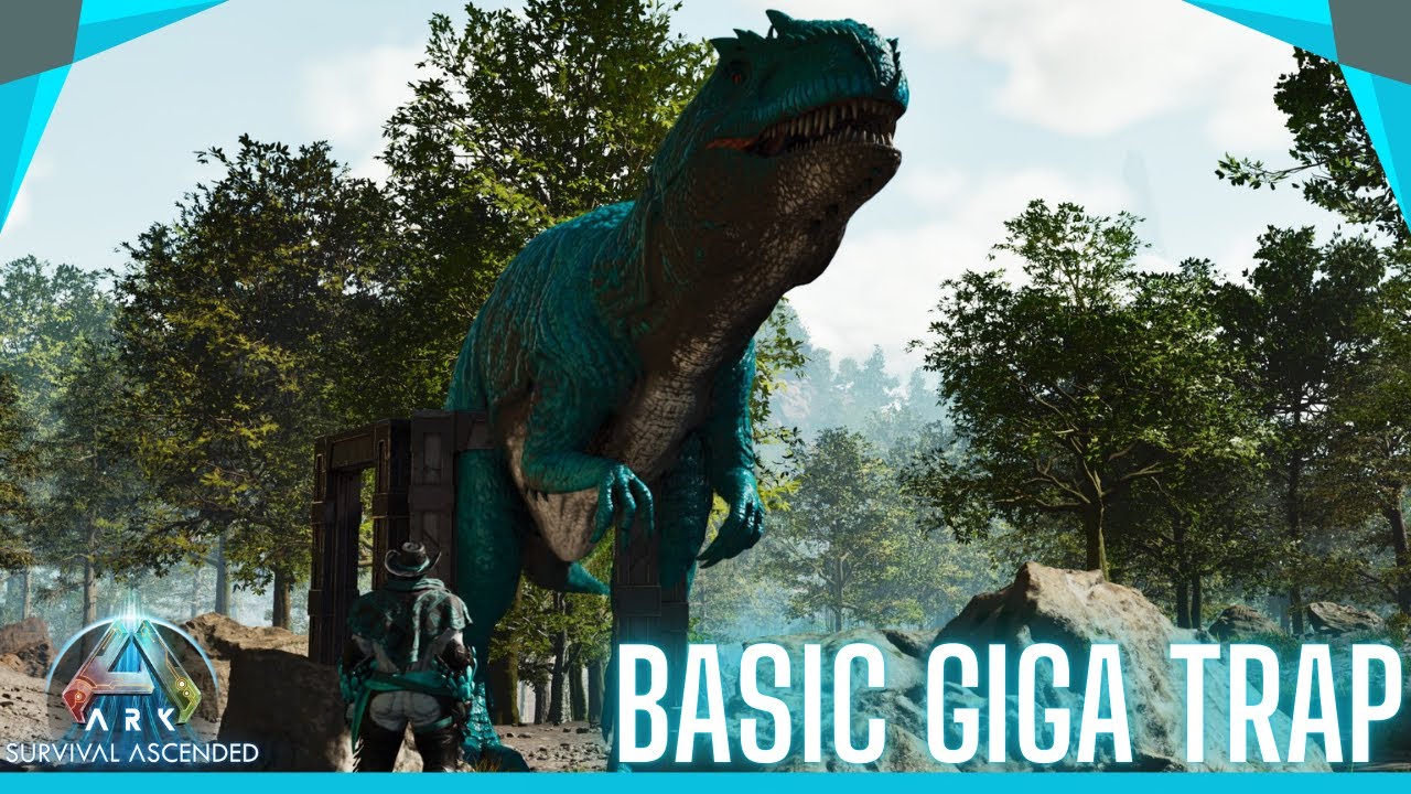 Ark Tutorials | Basic Giga Trap | Ark Survival Ascended