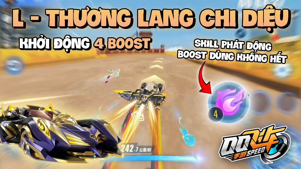 QQSpeed Mobile | L- Thương Lang Chi Diệu - Ảo Ma Với Khởi Động 4 Boost