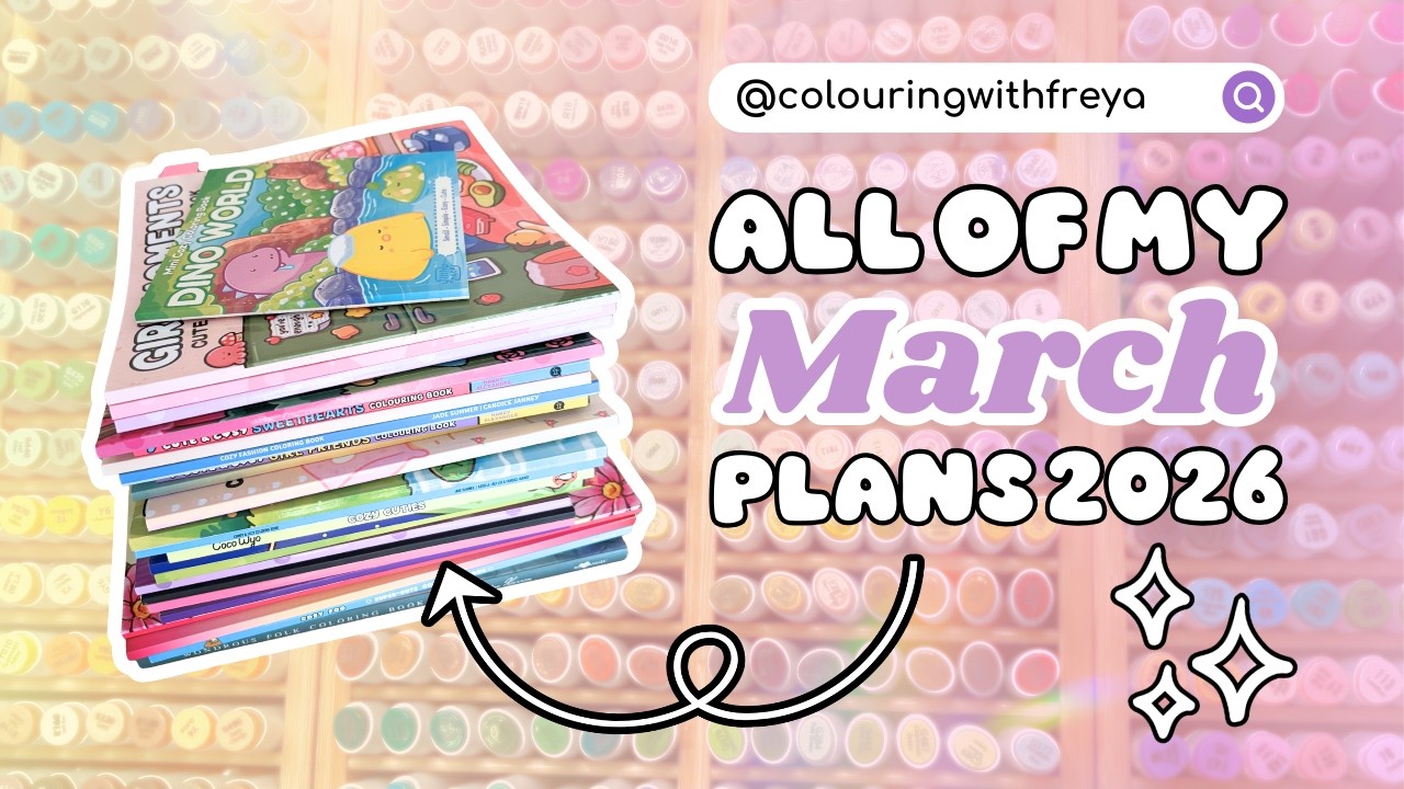 March Colouring Plans - Buddy Colours, Project Book Groups, Hashtag Pages and More