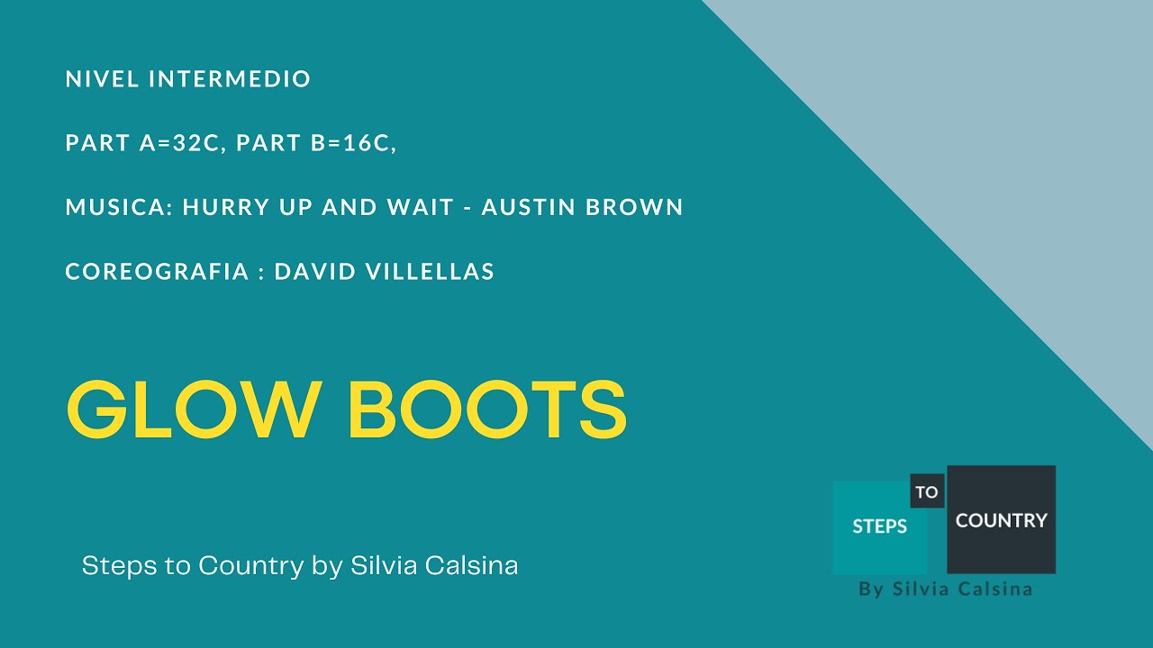 GLOW BOOTS - LINEDANCE COUNTRY - STEPS TO COUNTRY by SILVIA CALSINA