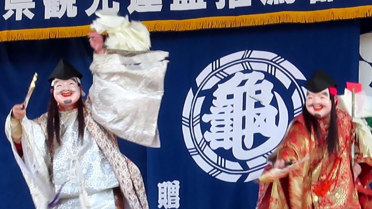 【石見神楽　W恵比寿W】都治神楽社中2022.5.1～しまね海洋館アクアスはっしー広場