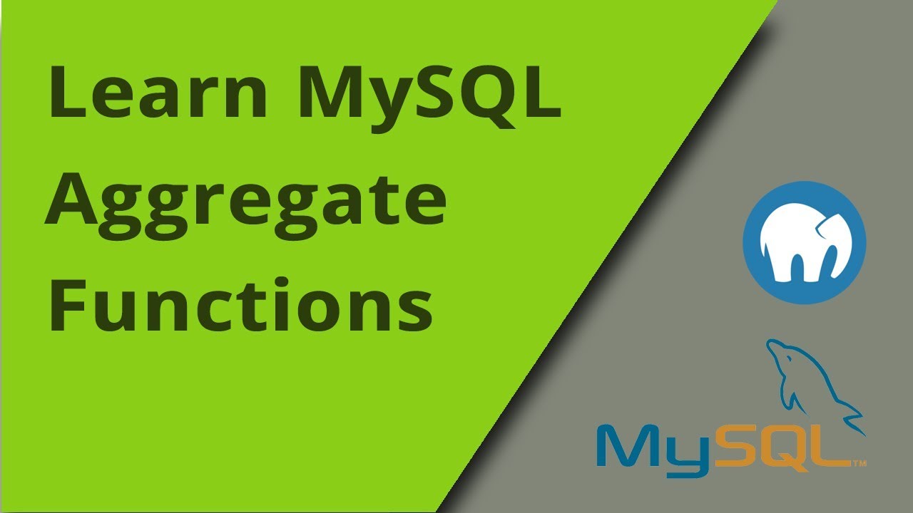 Learning MySQL - Aggregate Functions
