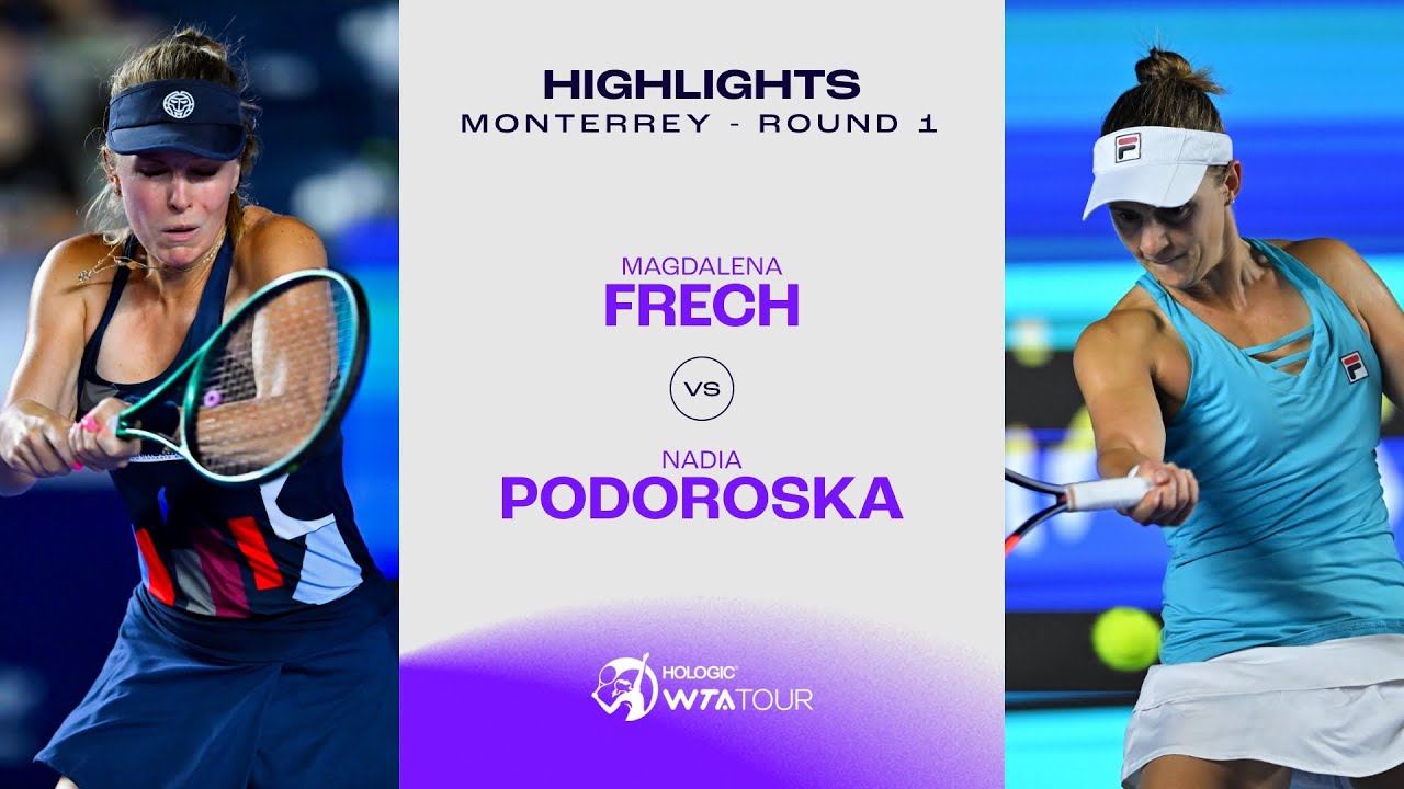 Magdalena Frech vs. Nadia Podoroska | 2024 Monterrey Round 1 | WTA Match Highlights