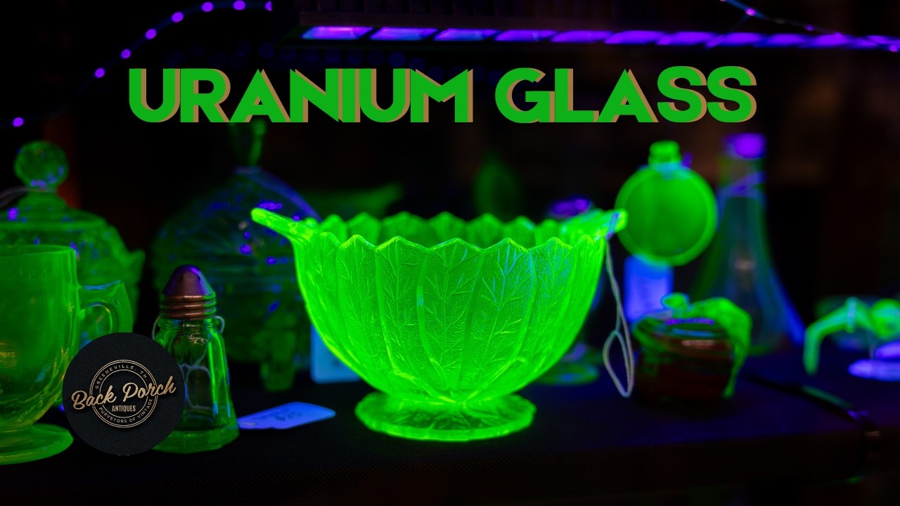 Beautiful New Uranium Glass Collection at Back Porch Antiques