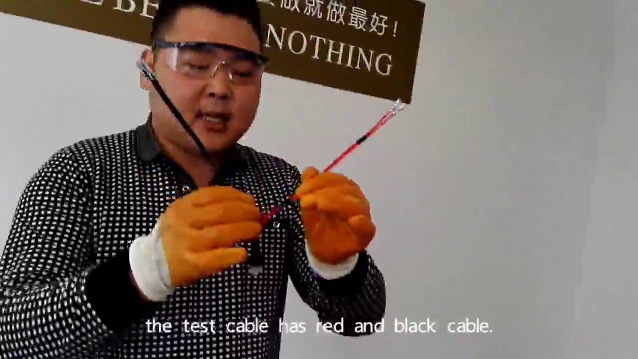 U terminal and test cable installation