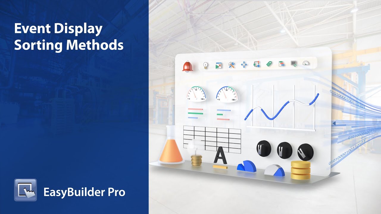 Weintek EasyBuilder Pro tutorial - 77. Event Display Sort Methods