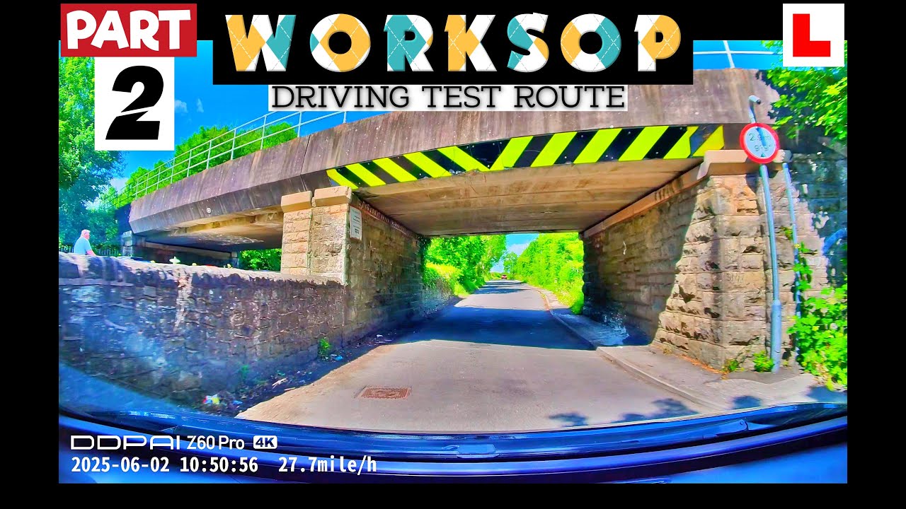 WORKSOP DRIVING TEST ROUTE EP2 2025JUNE02 10:46AM #drivingtestvideo #drivingexam #ojkenny