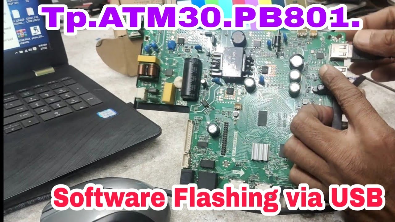 TP.ATM30.PB801&818. MLogic Motherboard//Software flashing with USB Burning Tool.