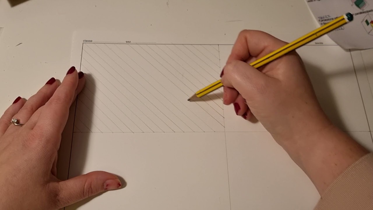 Tavola di ripasso con linee da 45° da 30° da 60°