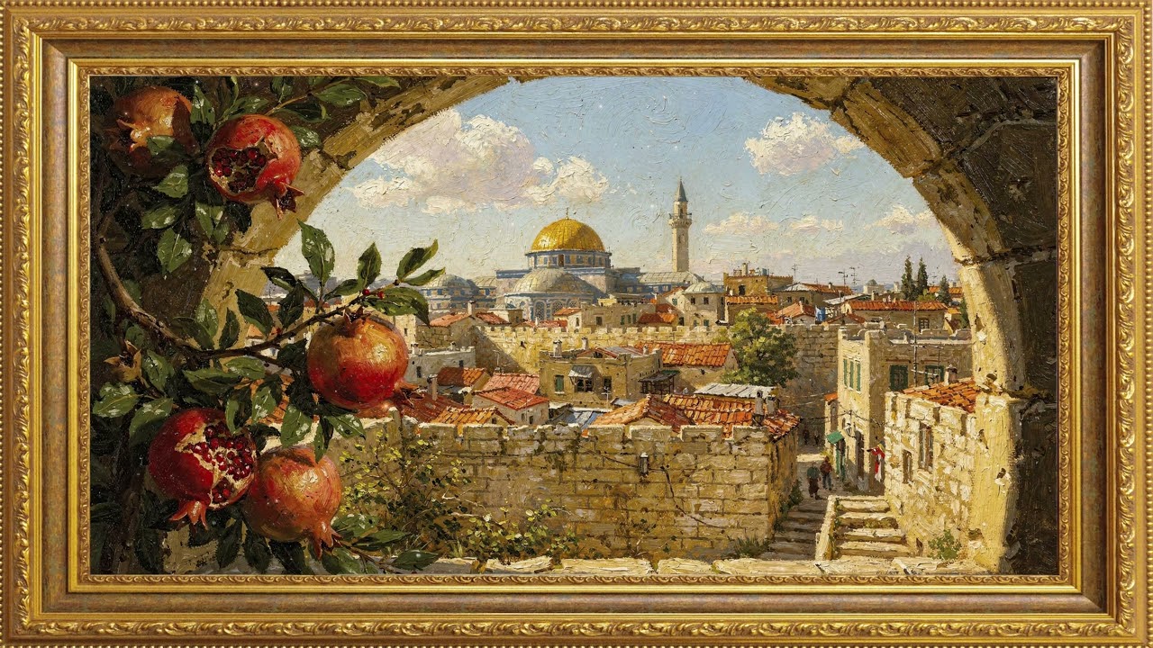Islamic Background Music | Ramadan 2026 Ready 🤲🌙Ramadan gold vintage frame| Frame TV Art