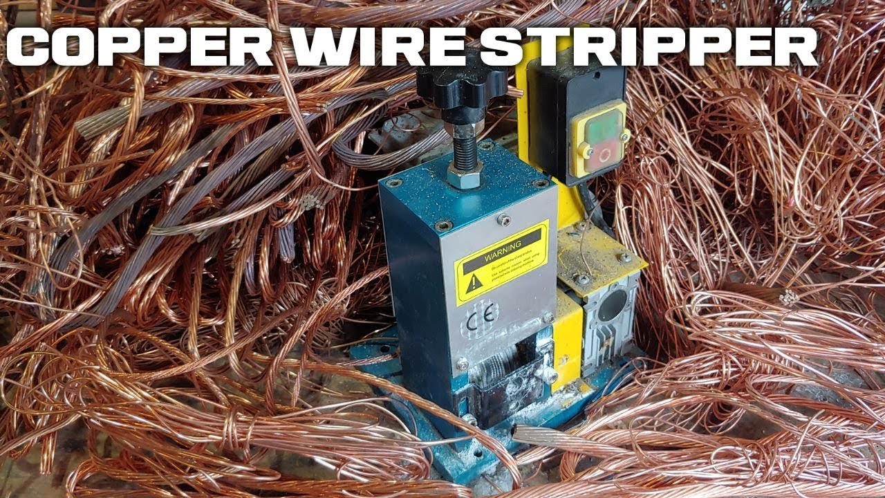Making money stripping copper wire with my automatic wire stripper machine.
