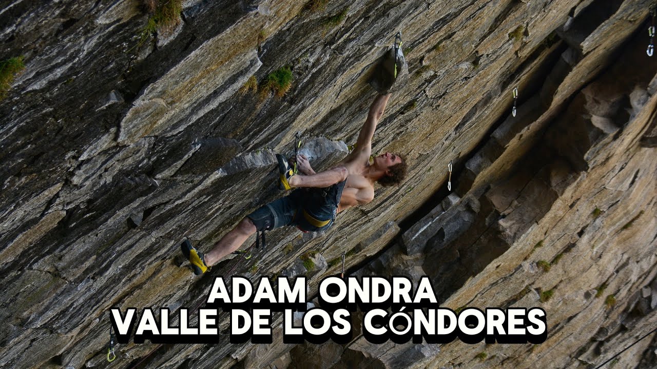 Adam Ondra en Valle de los Condores - Escalada deportiva en Cordillera de los Andes