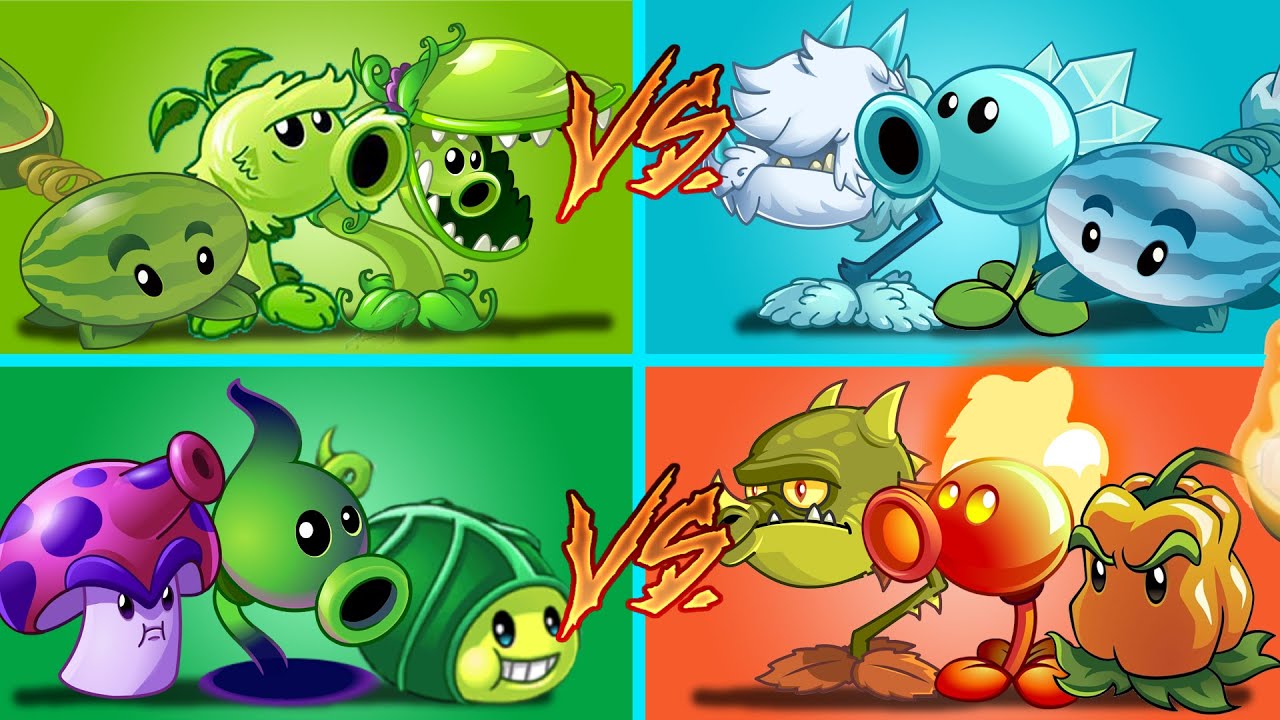 Plants Vs Zombies 2 Equipo Aleatorio Vs Gélido Vs Aleatorio 2 Vs Fuego