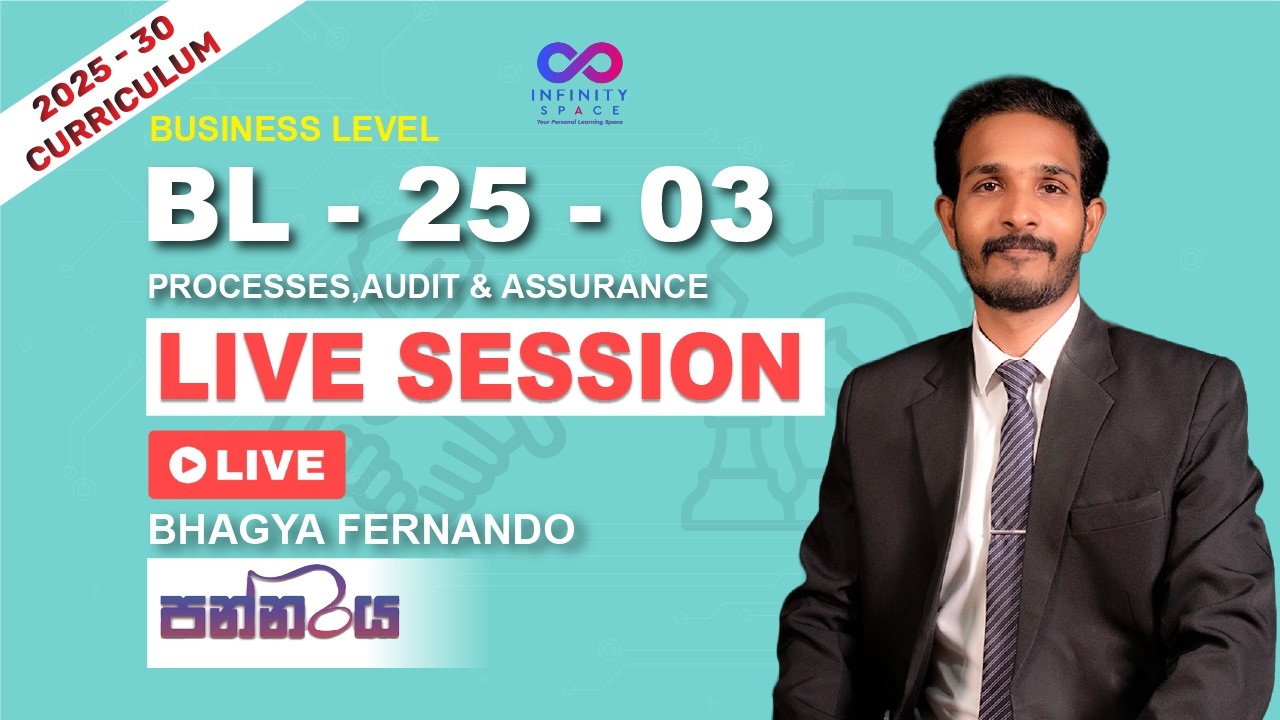 Revision live Session Day 01| BL-25-3 | #casrilanka #charteredaccountant