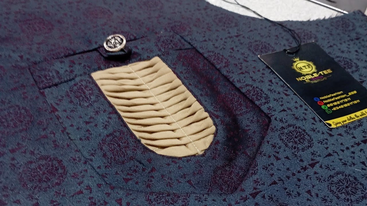 How to sew welt pocket step-by-step for beginners #kaftan #senator #pocketvideo