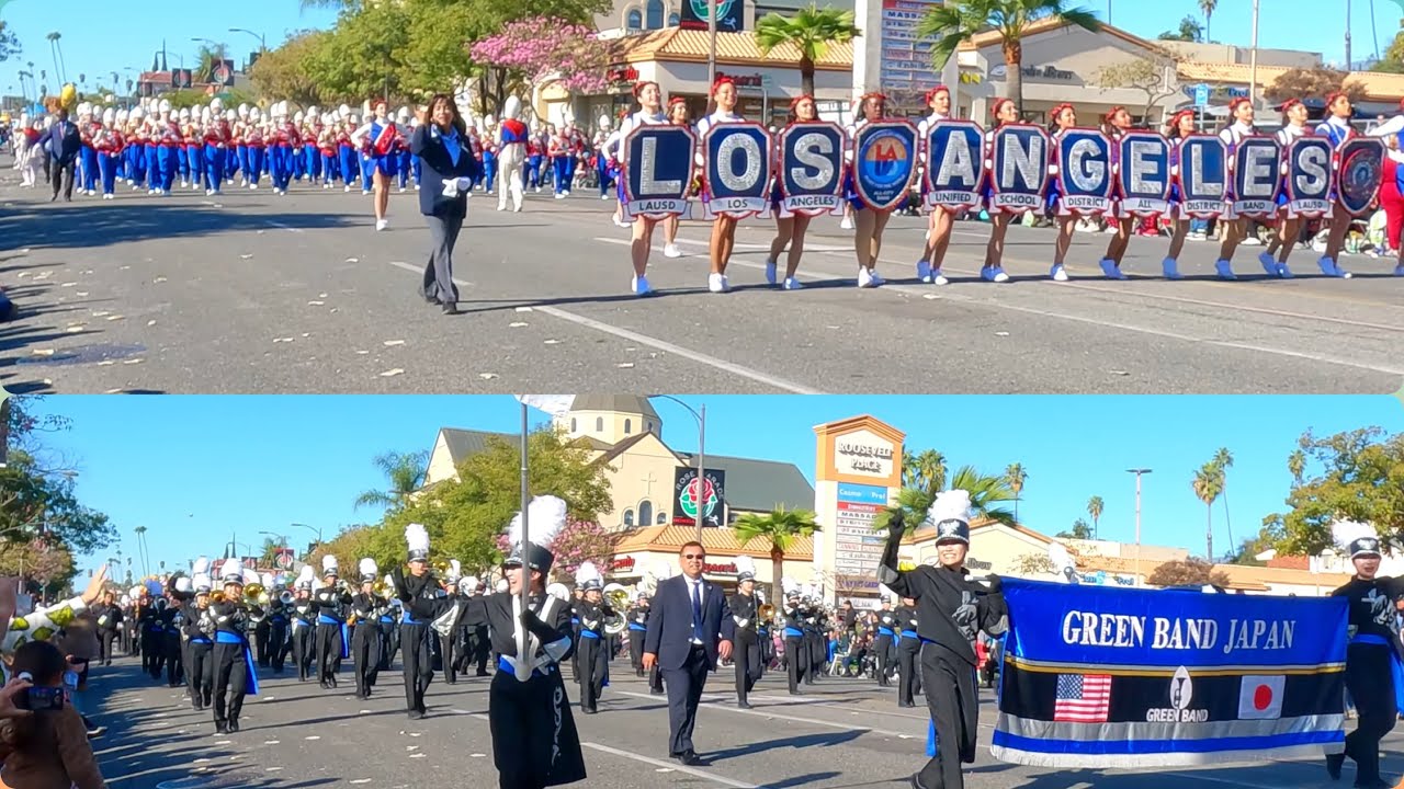 The Best Marching Bands At 135th Rose Parade 2024 Fantastic performance 4K Fantastic Performance 😀😀