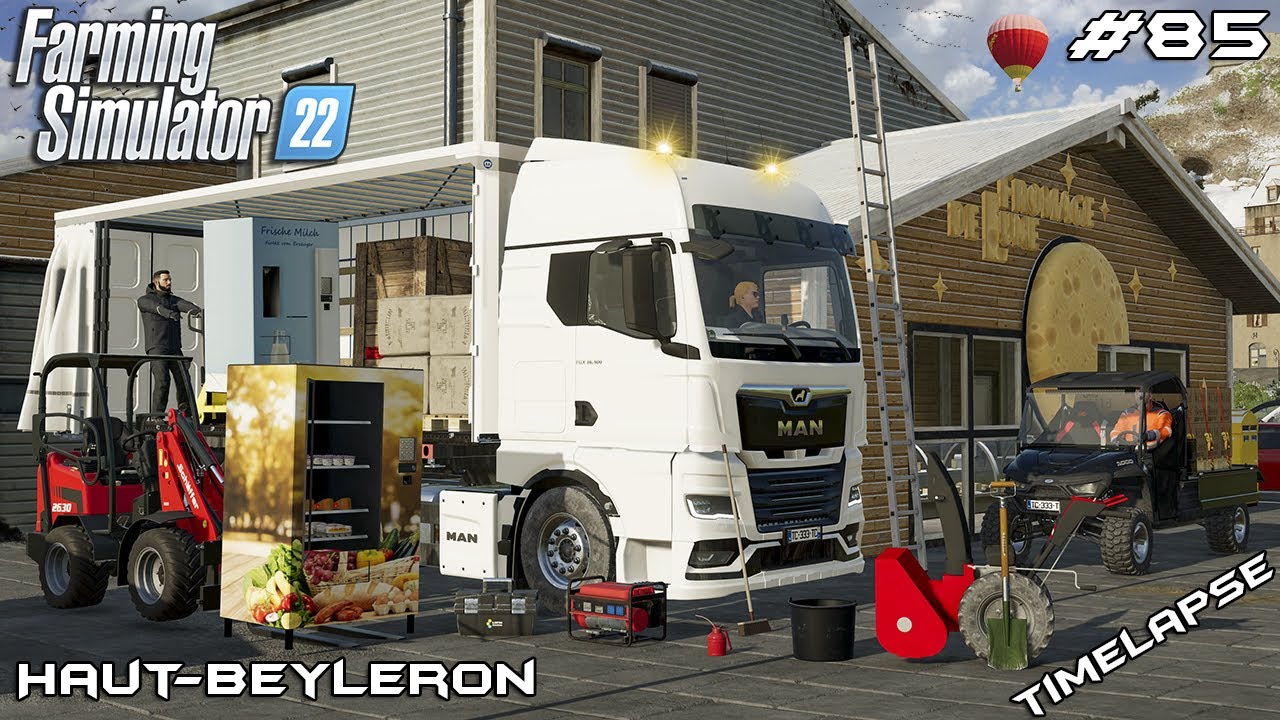 Upgrading DAIRY with VENDING MACHINES | Animals on Haut-Beyleron | Farming Simulator 22 | Episode 85