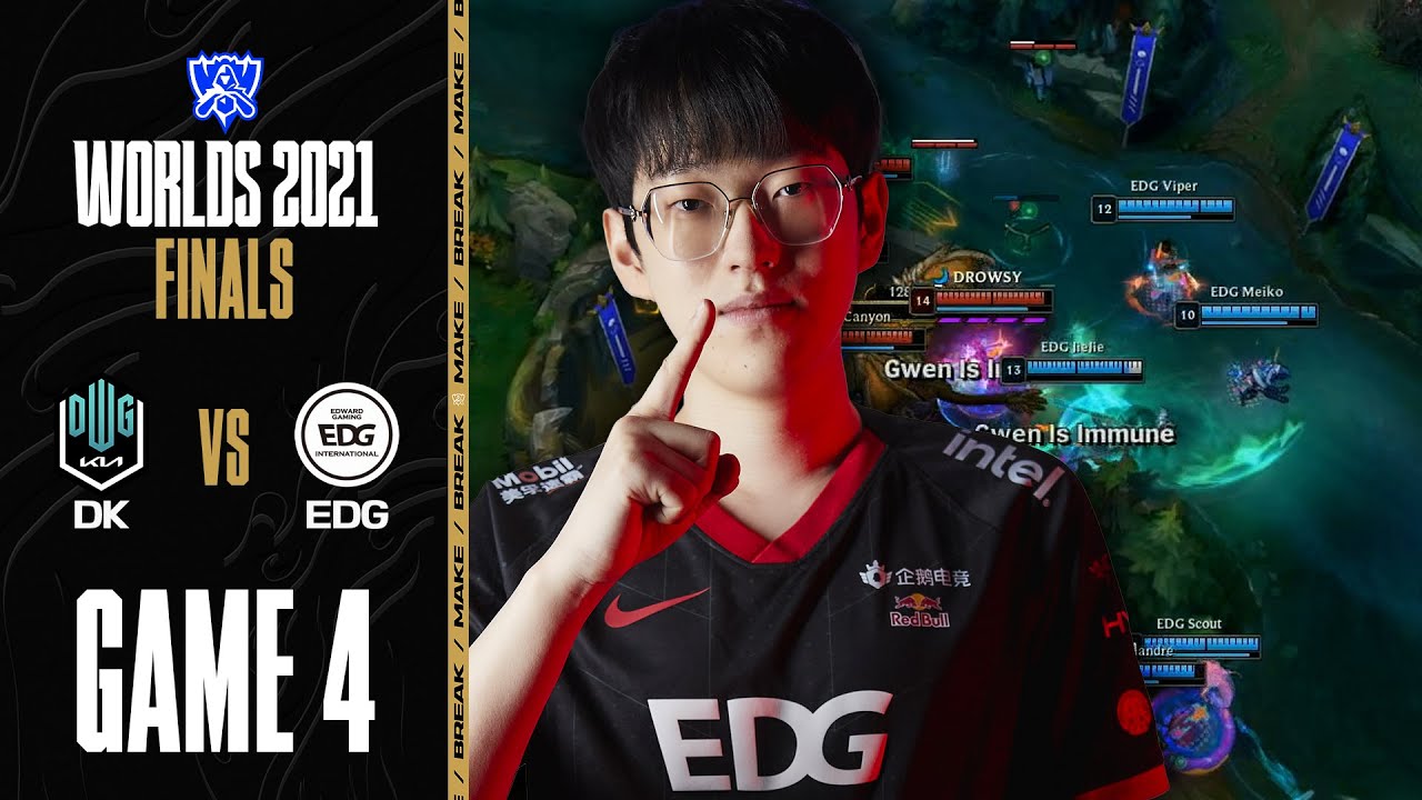 마지막 경기로 | DK vs. EDG 게임 4 하이라이트 | Finals | 11.06 | 2021 월드 챔피언십