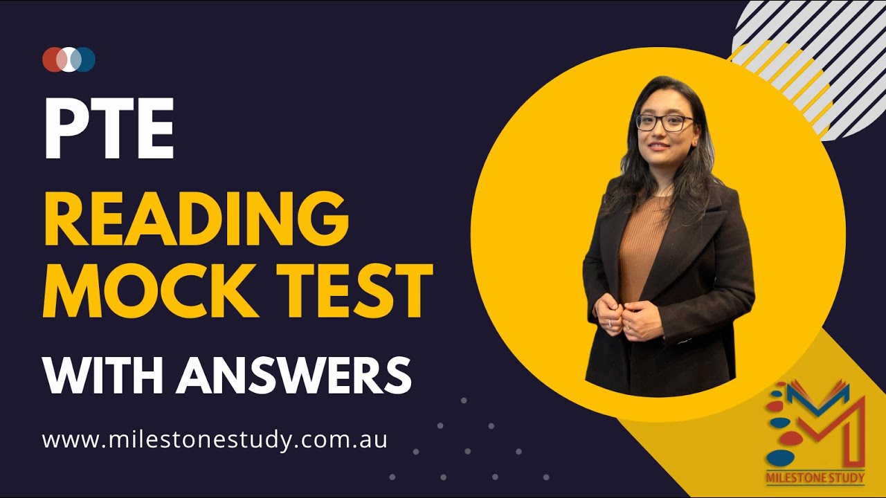 PTE  Reading Mock Test 25 | How to improve reading| Milestone Study