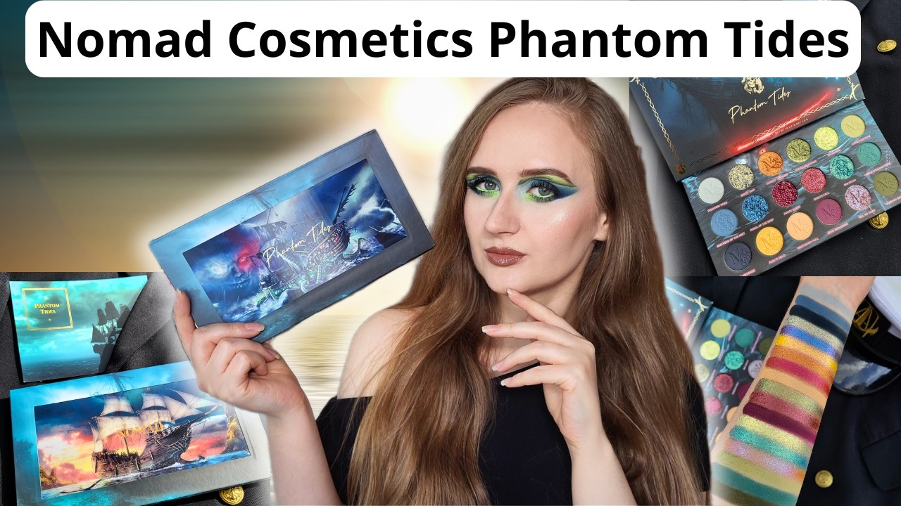 Piracka kolekcja Nomad Cosmetics Phantom Tides ☠️ | Swatches + 2 makijaże