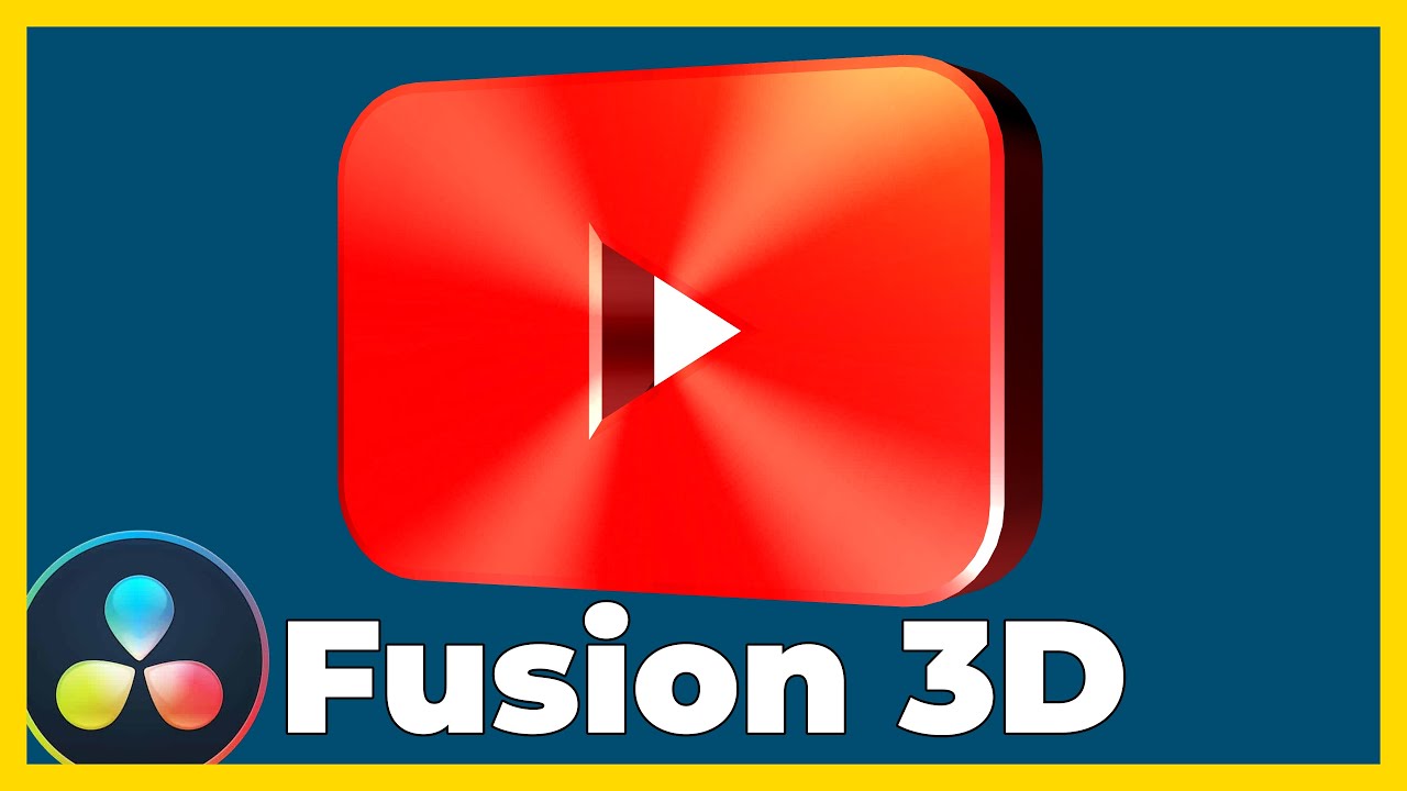 How to create 3D Logos in the Davinci Resolve Fusion for beginners