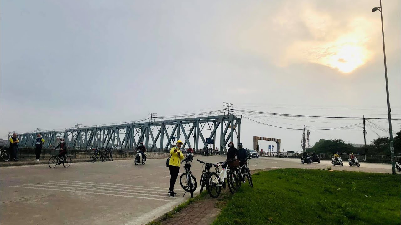 194. Đạpxebuổisáng cung cầu Đuống - Cầu Đông Trù 02/2021 @xuanthunguyen3770 